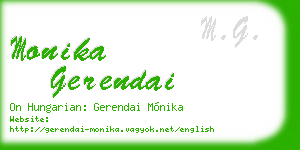 monika gerendai business card